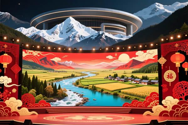 2026春晚分會(huì)場(chǎng)科技賦能，LED屏勾勒山河新春畫(huà)卷