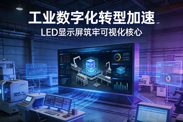 工業(yè)數(shù)字化轉型加速 維康國際LED顯示屏筑牢可視化核心